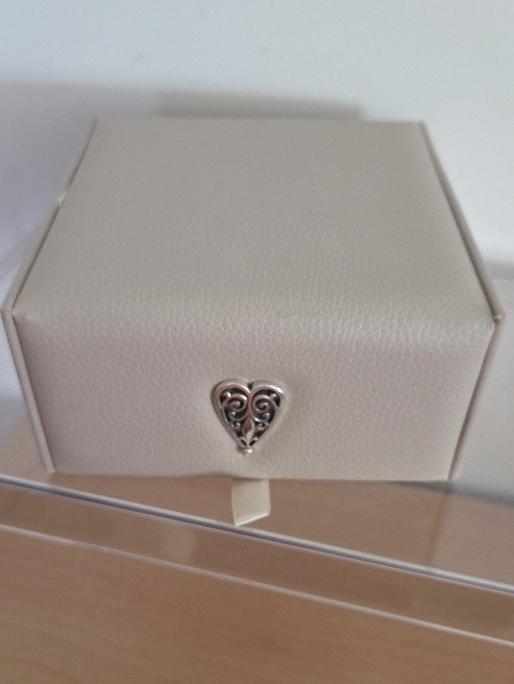 Brighton NWOT Jewelry Box with Silver Heart Accent, 2 Trays